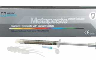 Принцип действия Метапасты при временном пломбировании зубов
