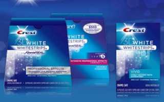 Полоски для отбеливания зубов Crest Whitestrips: отзывы, виды, применение